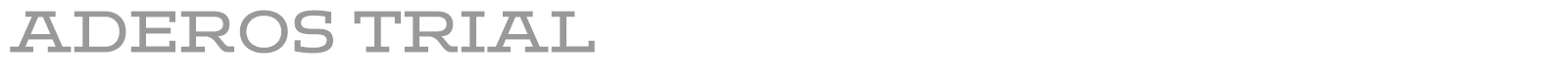 Aderos font preview